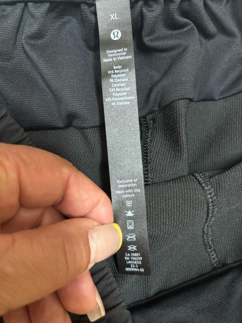 lululemon athletica Men's Black Athletic Joggers